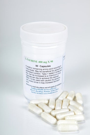 L-TAURINE 400mg (90 Capsules)