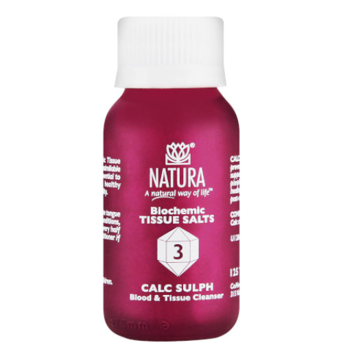 Natura Tissue Salts - Calc Sulph  No 3  (125 Tablets)