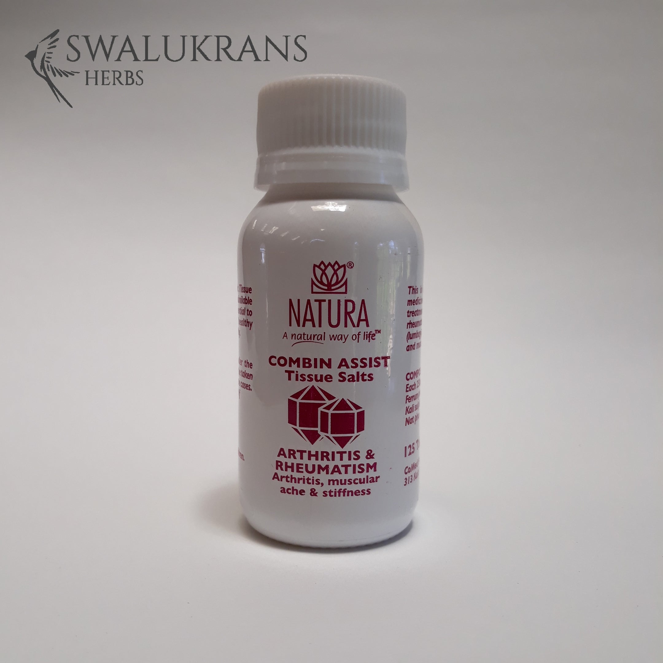 Natura Combin Assist Tissue Salts -  Arthritis and Rheumatism  (125 Tablets)