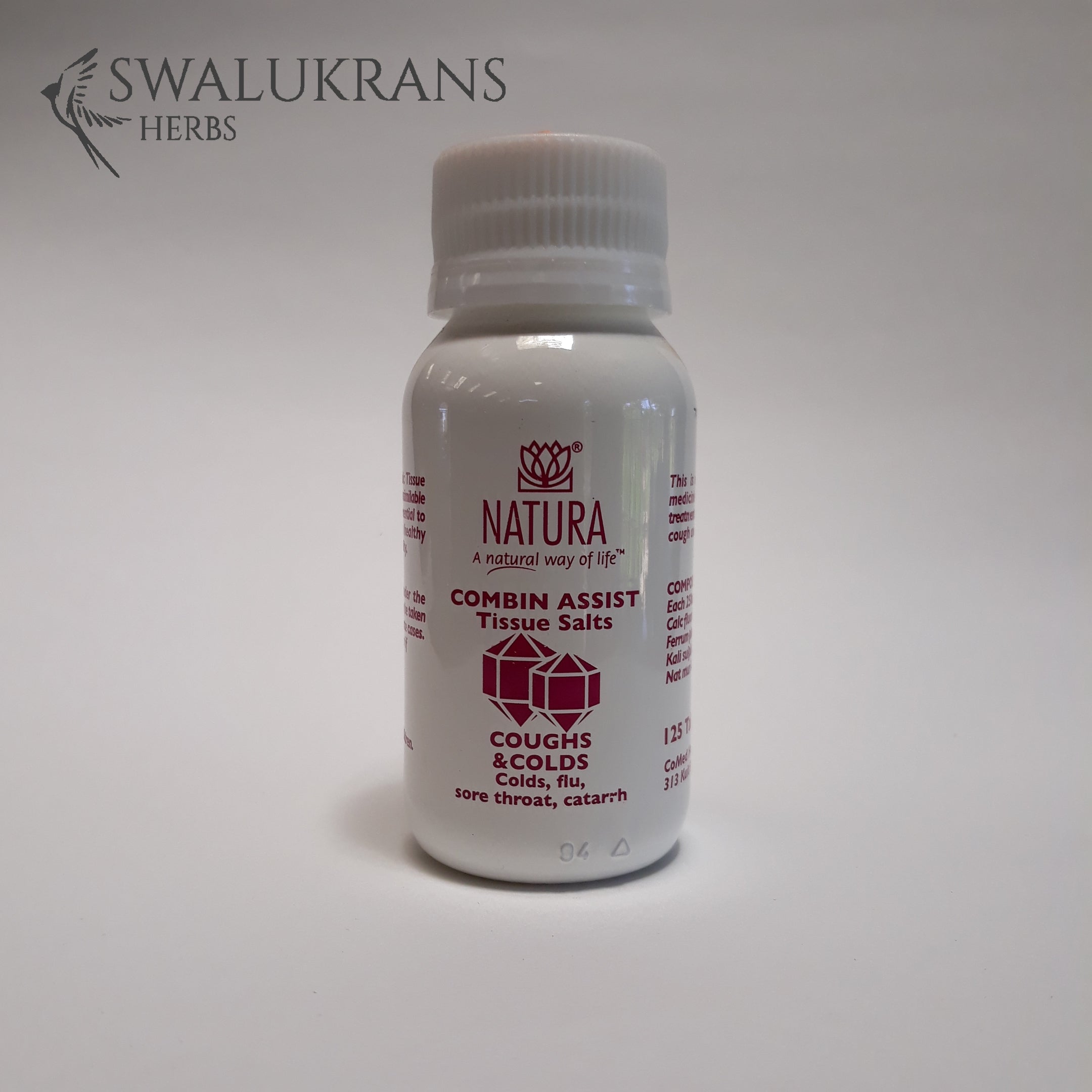 Natura Combin Assist Tissue Salts -  Coughs and Colds  (125 Tablets)