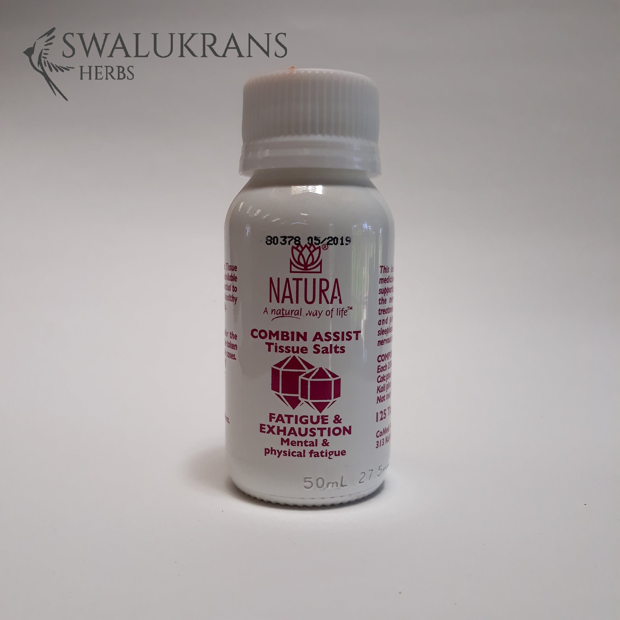 Natura Combin Assist Tissue Salts - Fatigue and Exhaustion  (125 Tablets)