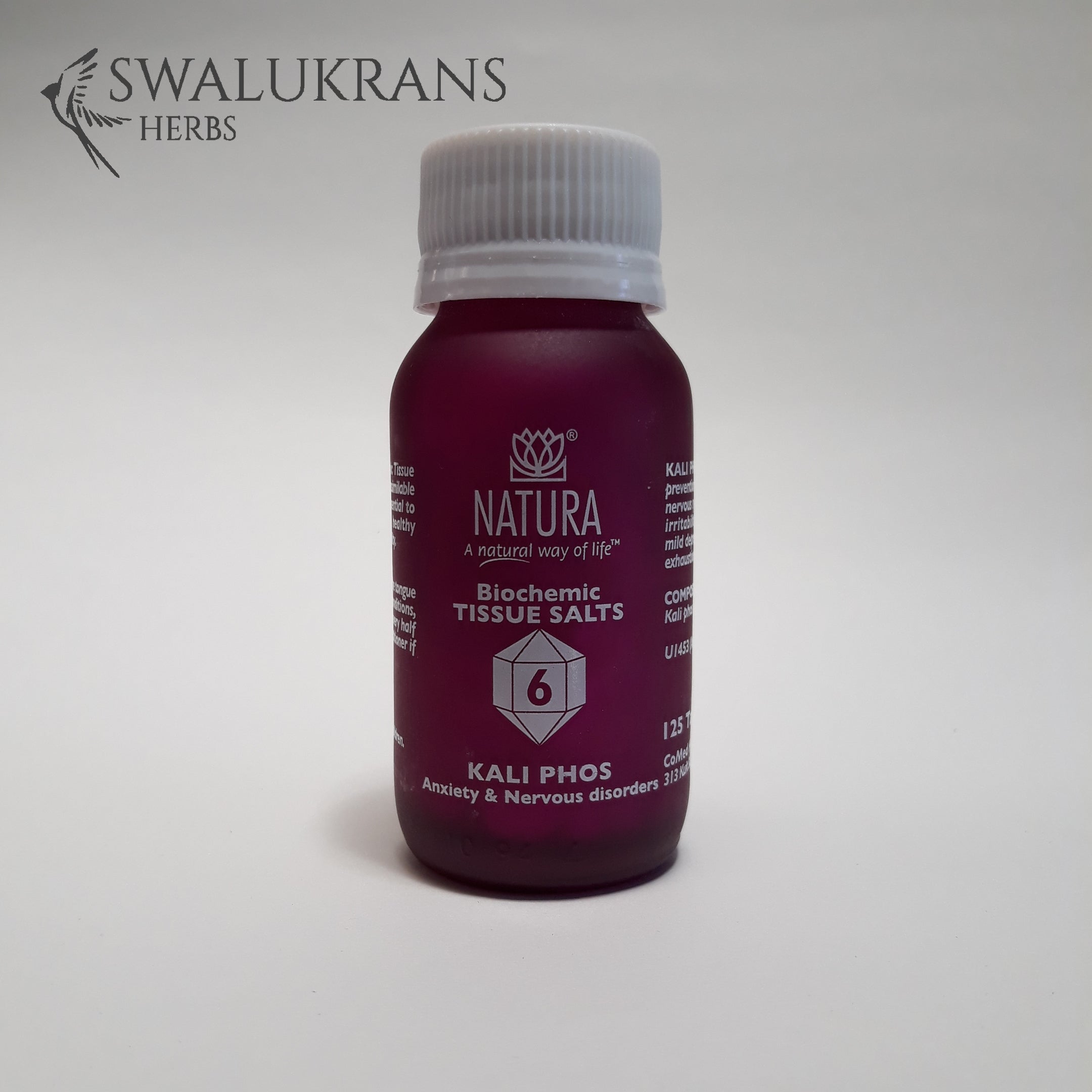 Natura Tissue Salts - Kali Phos  No 6  (125 Tablets)