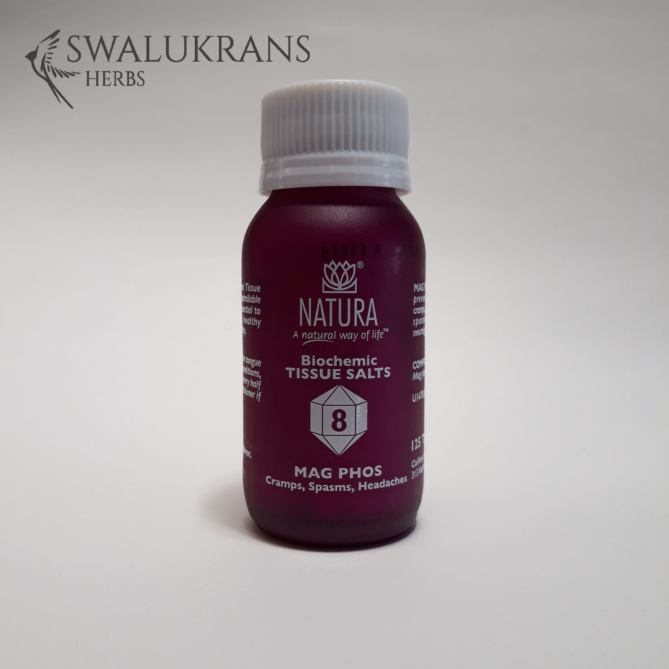 Natura Tissue Salts - Mag Phos No 8  (125 Tablets)
