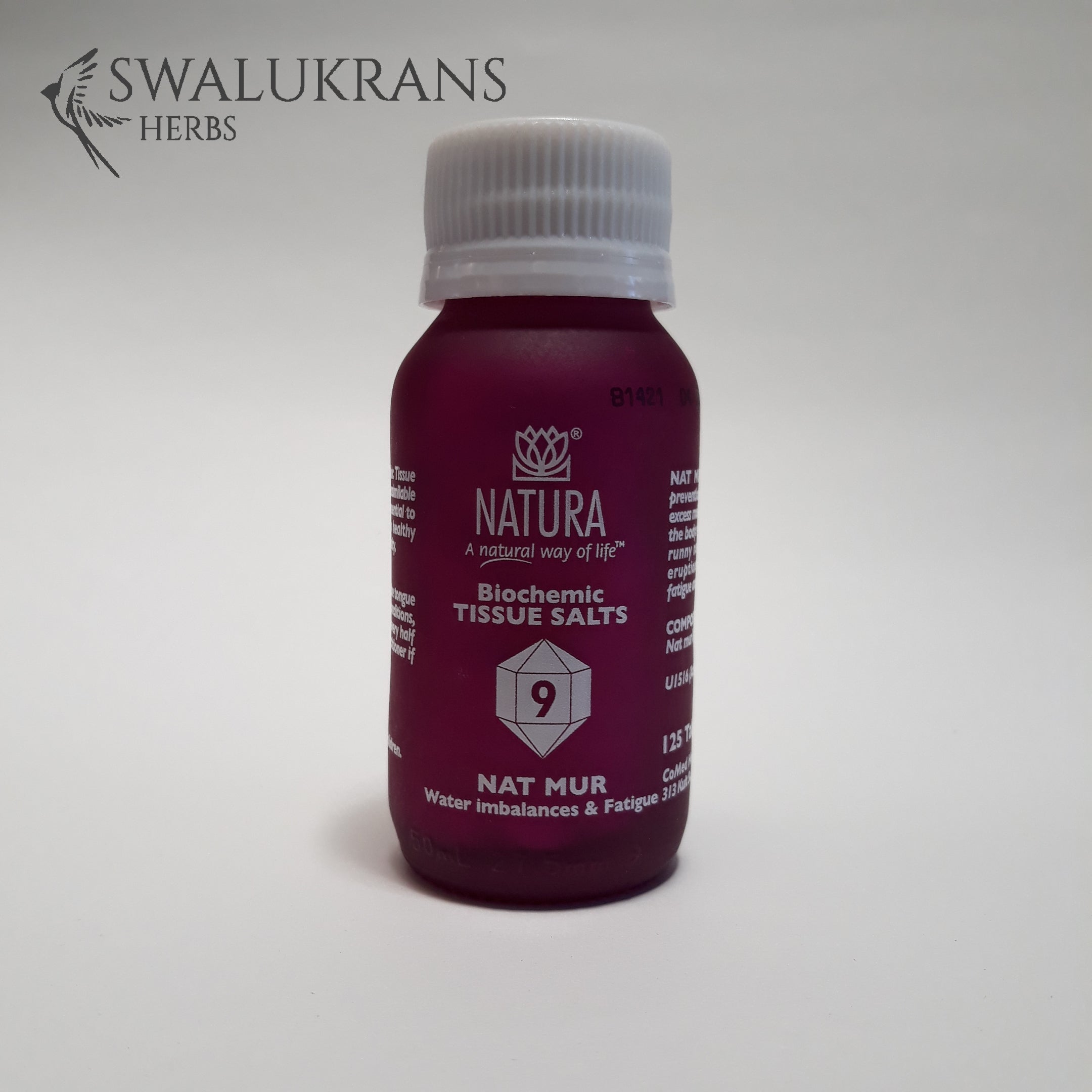 Natura Tissue Salts - Nat Mur  No 9  (125 Tablets)