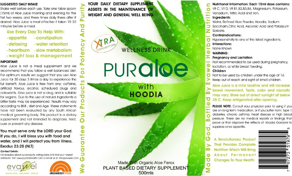 Pur Aloe Juice with hoodia Xtra Concentrate